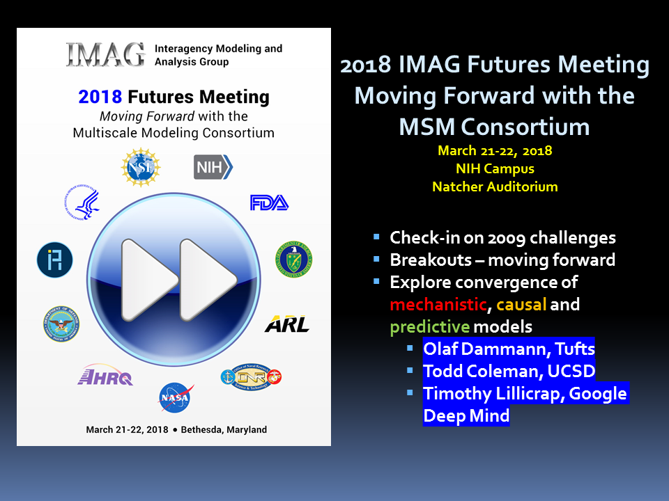 2018 IMAG Futures Meeting Moving Forward with MSM Consortium